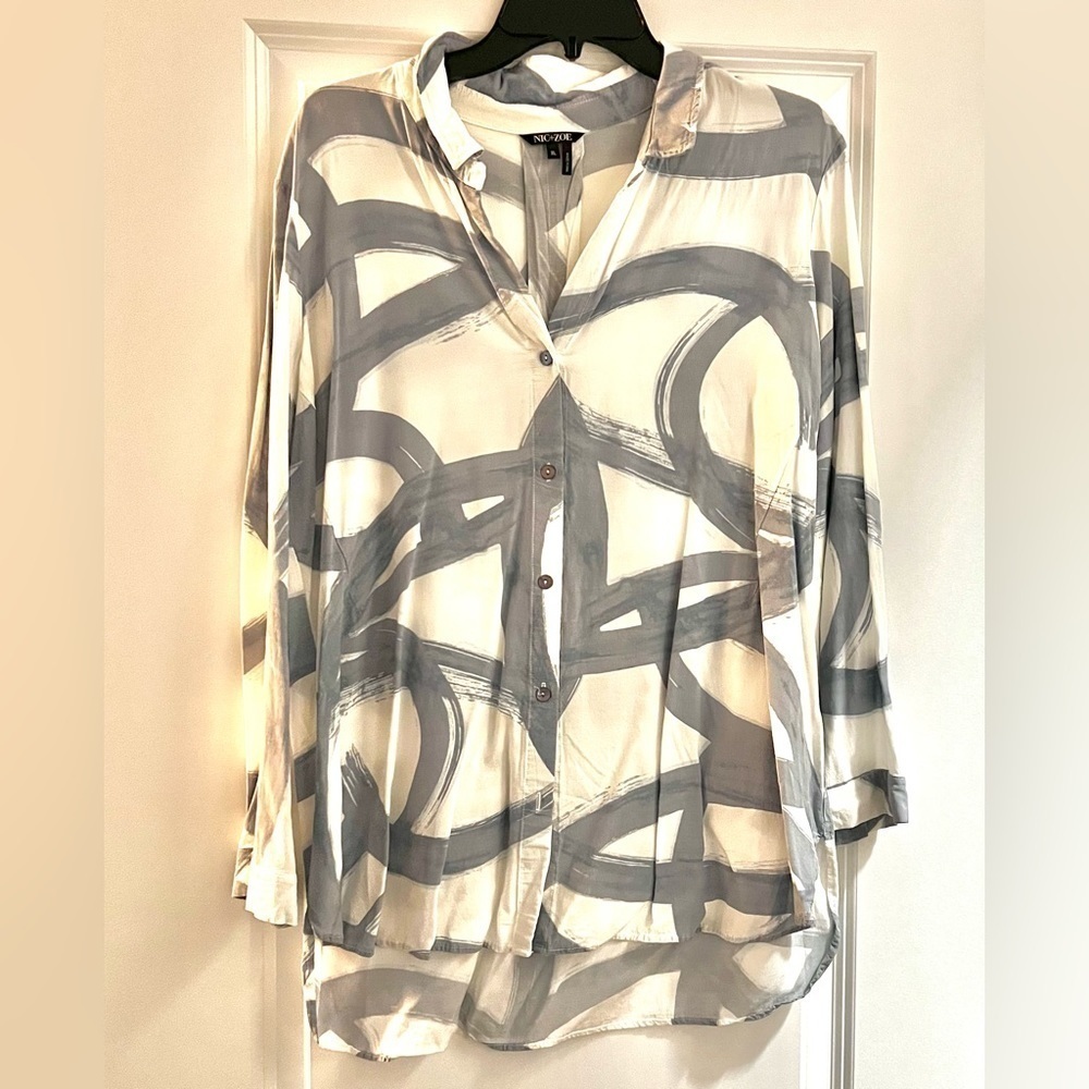 Nic+Zoe Printed Blouse